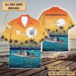 USS Philippine Sea (CG-58)_Sunset Hawaiian Shirt