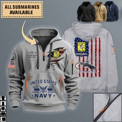 uss pollack ssn 603quarter zip hoodie aop polo tshirt 7eej8