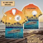 USS Prairie (AD-15)_Sunset Hawaiian Shirt