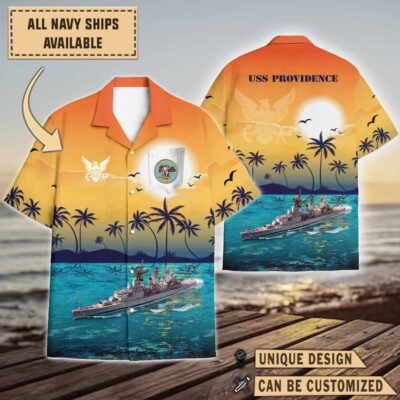 uss providence clg 6sunset hawaiian shirt z8glk