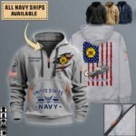 uss racine lst 1191quarter zip hoodie aop polo tshirt sxknv