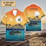 USS Rainier (AOE-7)_Sunset Hawaiian Shirt