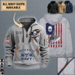 uss rodney m davis ffg 60quarter zip hoodie aop polo tshirt unqa9