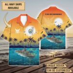 USS Rushmore (LSD-47)_Sunset Hawaiian Shirt