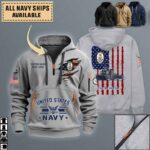 uss russell ddg 59quarter zip hoodie aop polo tshirt kwbss