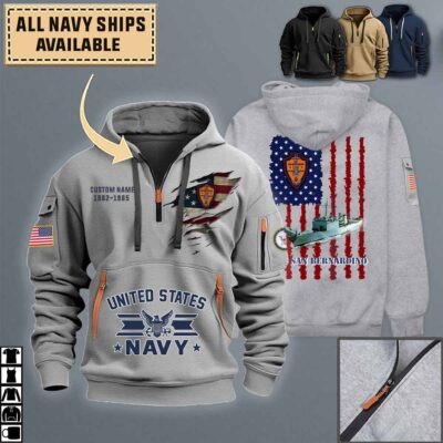 uss san bernardino lst 1189quarter zip hoodie aop polo tshirt zcr9k