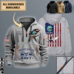 uss shark ssn 591quarter zip hoodie aop polo tshirt 1ngzq