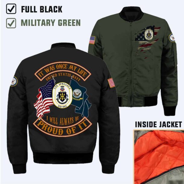 uss spruance dd 963cotton printed shirts tqhoh