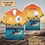 USS Stein (FF-1065)_Sunset Hawaiian Shirt