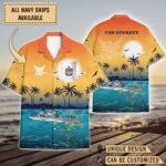 USS Sterett (CG-31)_Sunset Hawaiian Shirt
