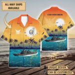 USS Stethem (DDG-63)_Sunset Hawaiian Shirt