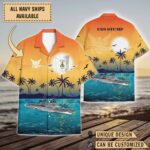 USS Stump (DD-978)_Sunset Hawaiian Shirt