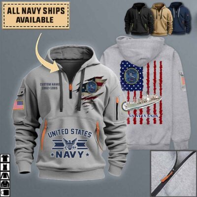 uss sylvania afs 2quarter zip hoodie aop polo tshirt uhebx