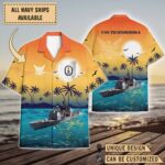 USS Ticonderoga (CG-47)_Sunset Hawaiian Shirt