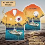 USS Tripoli (LPH-10)_Sunset Hawaiian Shirt