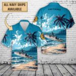 uss valdez ff 1096art print pocket hawaiian shirt reu8x