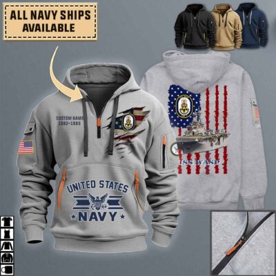 uss wasp lhd 1quarter zip hoodie aop polo tshirt hwki4