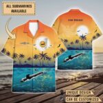 USS Whale (SSN-638)_Sunset Hawaiian Shirt