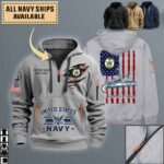 uss william m wood dd 715quarter zip hoodie aop polo tshirt u44tg