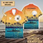 USS Worden_Sunset Hawaiian Shirt
