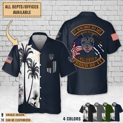 west union police department iadual flag hawaiian shirt u5jty
