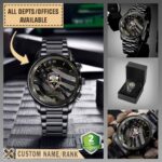 Wyoming Department of Corrections WY_Black Wrist Watch