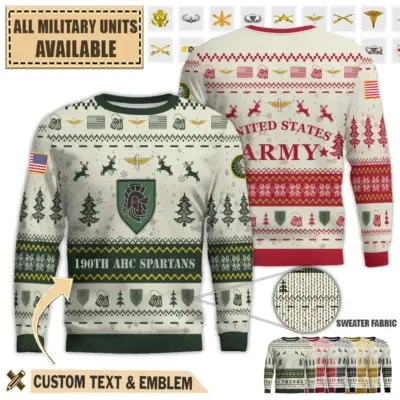 190th ahc 190th assault helicopter company spartanspremium ugly sweater nv25a