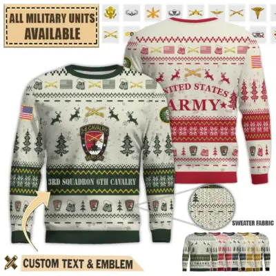 3 6 cav 3rd squadron 6th cavalry regiment ver2premium ugly sweater 9ecy6