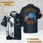 5th MI CO 5th Military Intelligence Company, 66th BDE_Flag Hawaiian Shirt