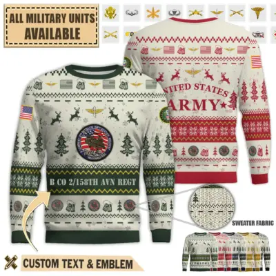 b company 2 158 avn regt wagonmasterspremium ugly sweater z969f
