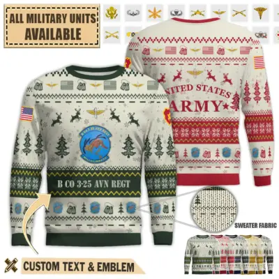b company 3 25 avn regt hillclimberspremium ugly sweater iesio