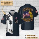 C Company 2-34 AR, Fighting Aces_Flag Hawaiian Shirt