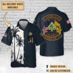 Custom C Company 2-34 AR, FOB Gabe Baqubah_Flag Hawaiian Shirt