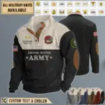 delta company 34th support battalion 6th cav wagonmastersstand collar sweatshirt dwg7u