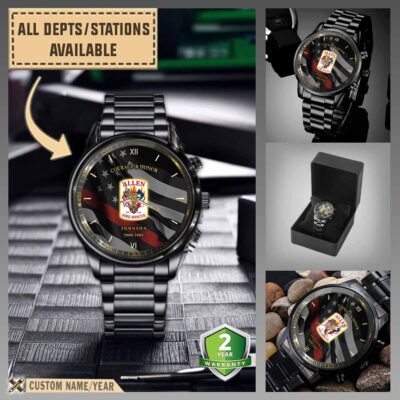 allen fire department txblack wrist watch qjap5