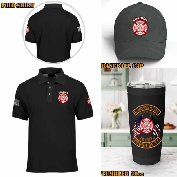 chaonia volunteer fire department mocotton printed shirts cp2jt