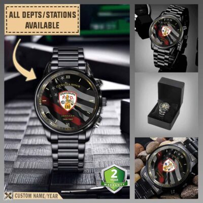 dravosburg volunteer fire department 1 station 131 pablack wrist watch l248b