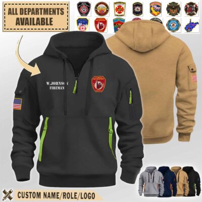 litchfield fire department ctpremium quarter zip hoodie 91dnc