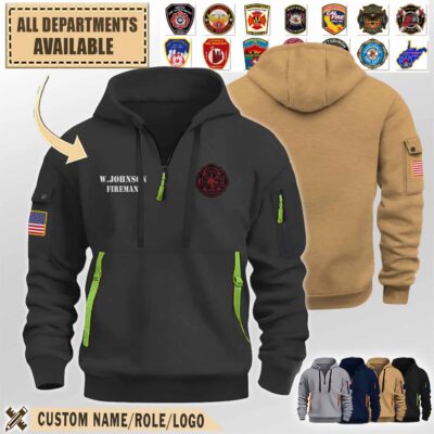 mountain view fire department arpremium quarter zip hoodie 67dm8