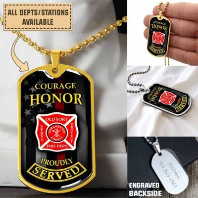 old fort fire department scdogtag 82o2i
