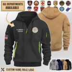union community volunteer fire department wvpremium quarter zip hoodie isazf
