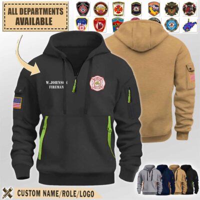 westminster fire engine and hose co no 1 mdpremium quarter zip hoodie 8w8yx
