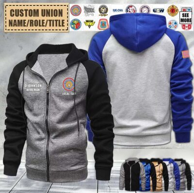 custom union localraglan zip hoodie zwucp