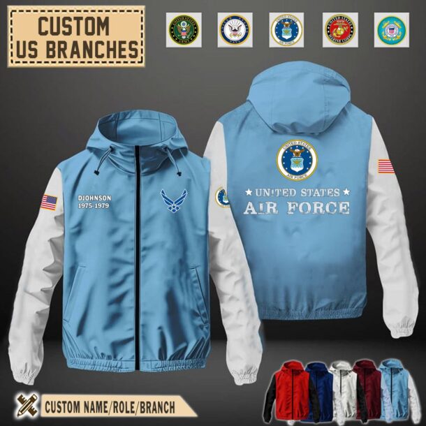 custom us brancheswindbreaker jacket qa2wu