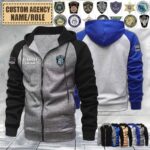 Milford Police Department NH_Raglan Zip Hoodie