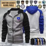 Stamford Police Department CT_Raglan Zip Hoodie