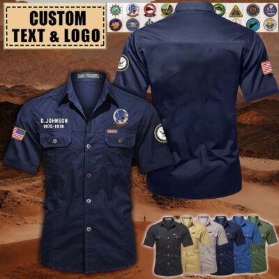 1 custom us navy unitscotton cargo shirt mexsj