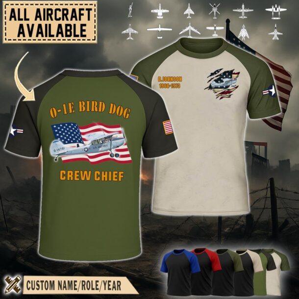 cessna o 1e bird dog o1eraglan tshirt2 473nv