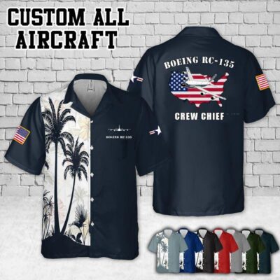 boeing rc 135 rc135flag pocket hawaiian shirt bz1dm