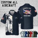 Cessna 195_Flag Pocket Hawaiian Shirt